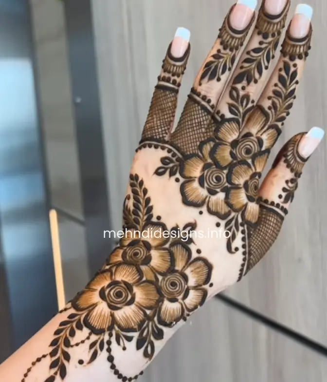 Back Hand Mehndi Design