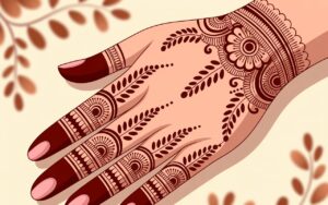 front finger mehndi design