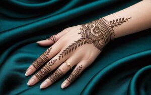 Simple finger mehndi 